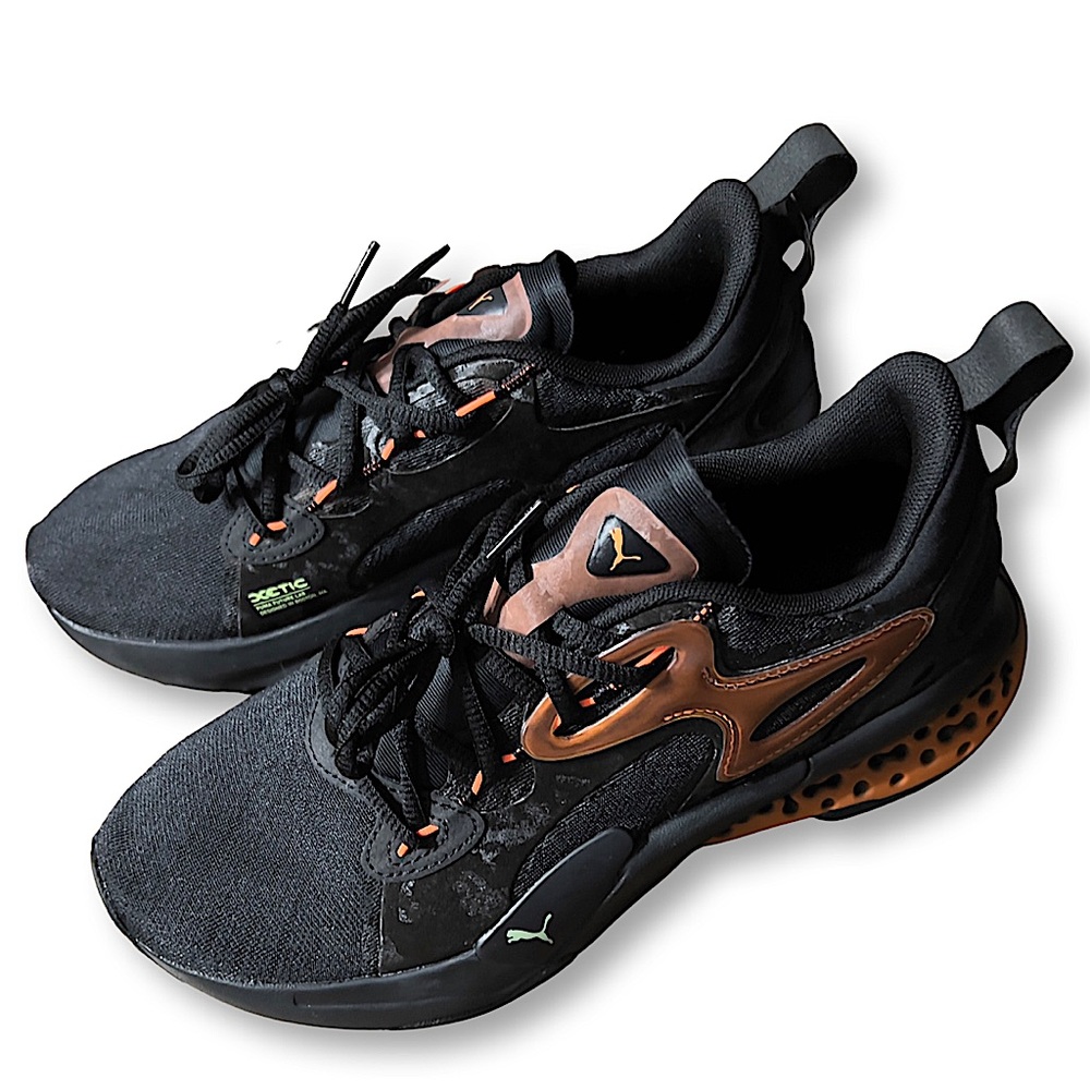 Puma Xetic Halflife Lenticular Training Shoes Black-Neon Citrus - Picture 1 of 14